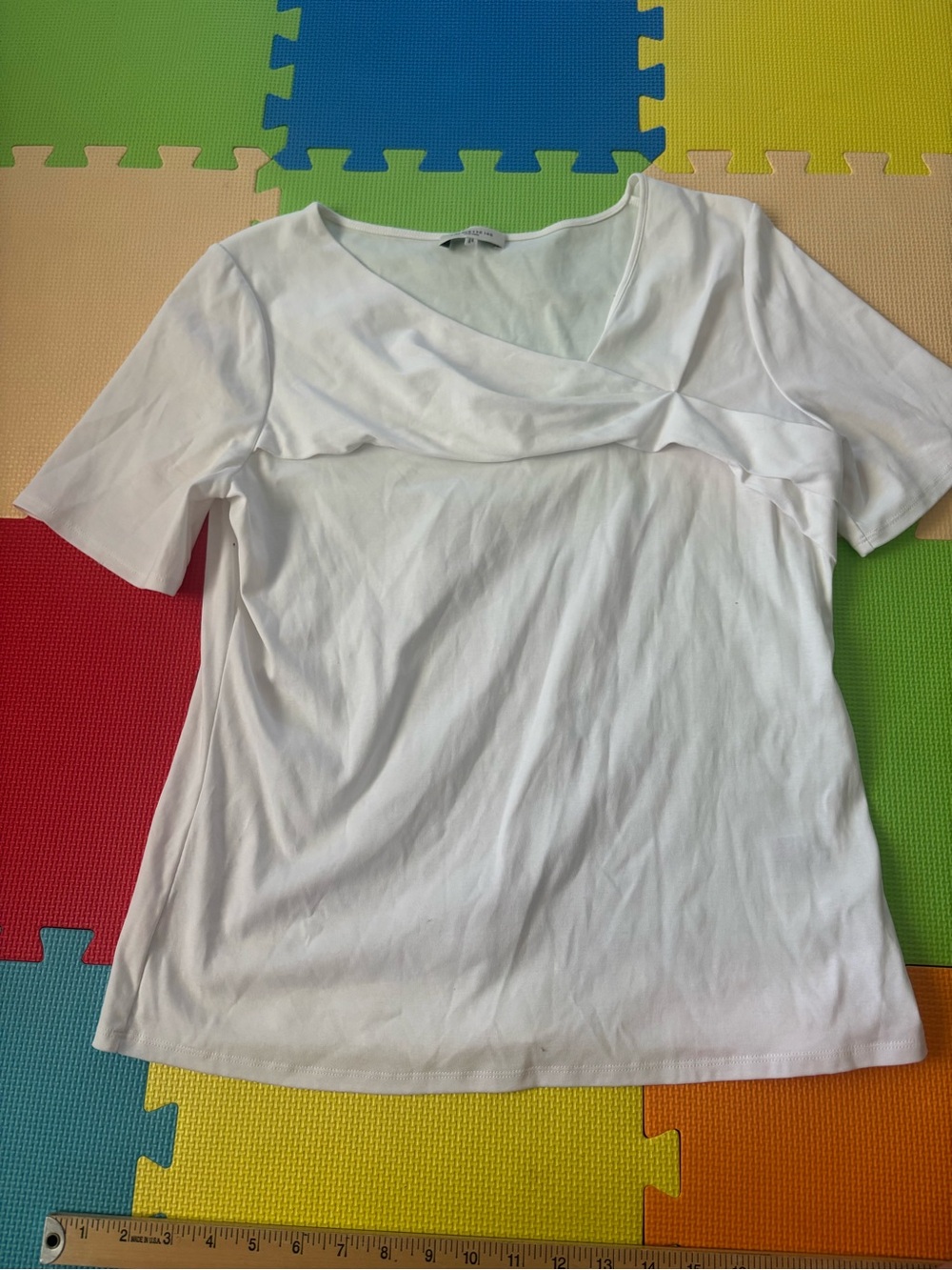 Lafayette 148 New York White Short sleeve top